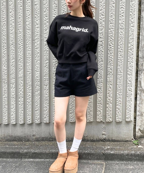 MAHAGRID(マハグリッド)の「【日本ALAND限定】MAHAGRID/ペイズリーロゴ プルオーバー(スウェット・レディース・ブラック/グレー/カーキ/ナチュラル・FREE)」の5枚目の写真