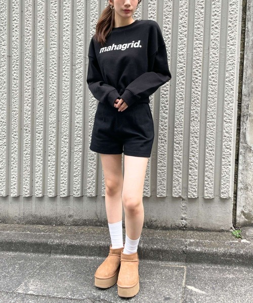 MAHAGRID(マハグリッド)の「【日本ALAND限定】MAHAGRID/ペイズリーロゴ プルオーバー(スウェット・レディース・ブラック/グレー/カーキ/ナチュラル・FREE)」の6枚目の写真