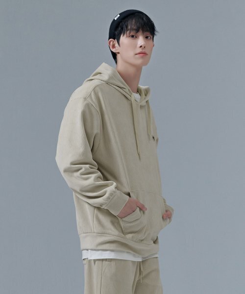 CHASECULT(チェイスカルト)の「男性起毛フードパーカー-CFRK5127D0X(パーカー・メンズ・Beige・100/105/95)」の2枚目の写真