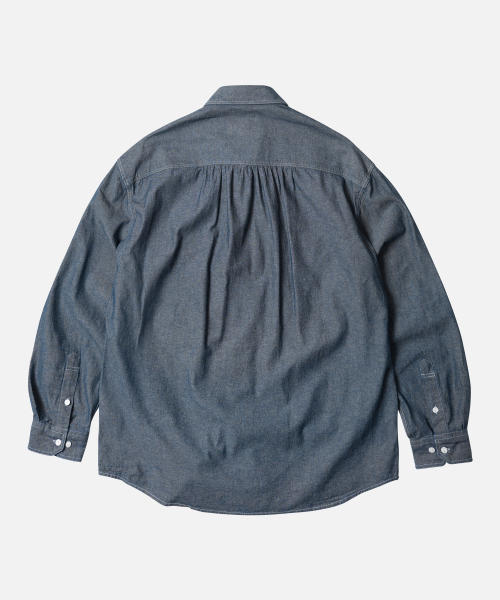 FRIZMWORKS(フリズムワークス)の「1920S CHAMBRAY WORK SHIRT _ INDIGO(シャツ/ブラウス・メンズ・その他・SMALL/MEDIUM/LARGE/X-LARGE)」の2枚目の写真
