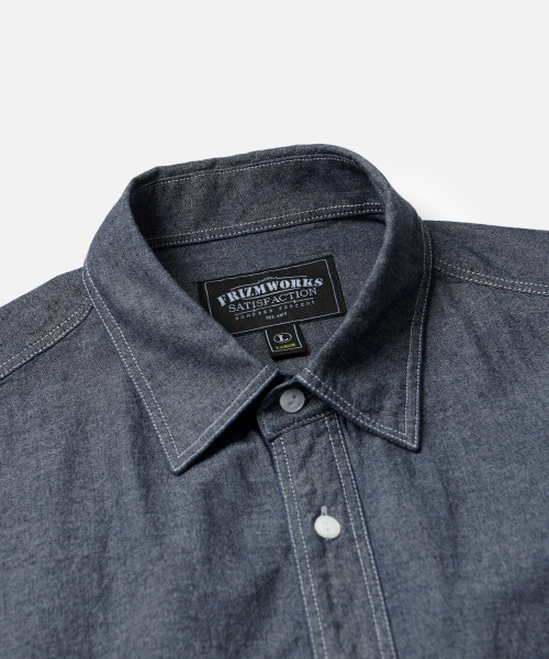 FRIZMWORKS(フリズムワークス)の「1920S CHAMBRAY WORK SHIRT _ INDIGO(シャツ/ブラウス・メンズ・その他・SMALL/MEDIUM/LARGE/X-LARGE)」の3枚目の写真