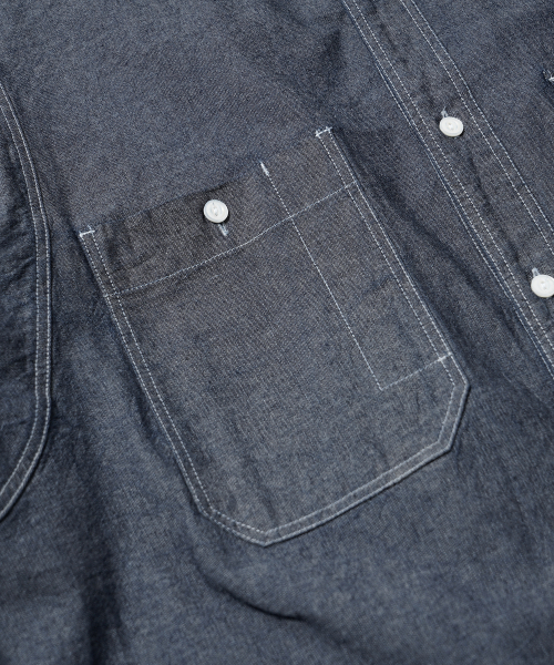 FRIZMWORKS(フリズムワークス)の「1920S CHAMBRAY WORK SHIRT _ INDIGO(シャツ/ブラウス・メンズ・その他・SMALL/MEDIUM/LARGE/X-LARGE)」の4枚目の写真