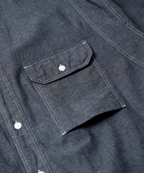 FRIZMWORKS(フリズムワークス)の「1920S CHAMBRAY WORK SHIRT _ INDIGO(シャツ/ブラウス・メンズ・その他・SMALL/MEDIUM/LARGE/X-LARGE)」の5枚目の写真
