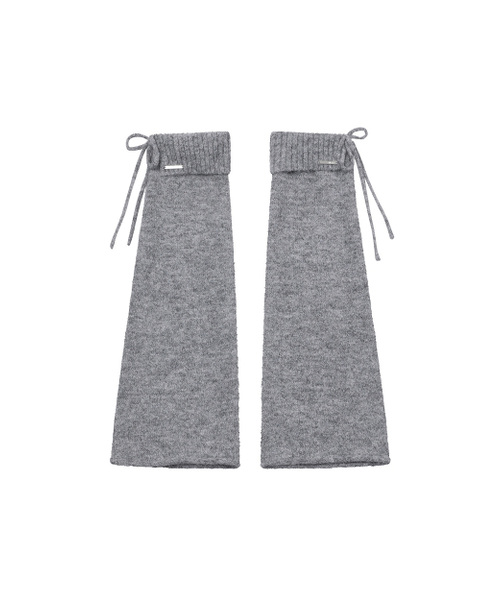 Drawstring leg warmer GREY