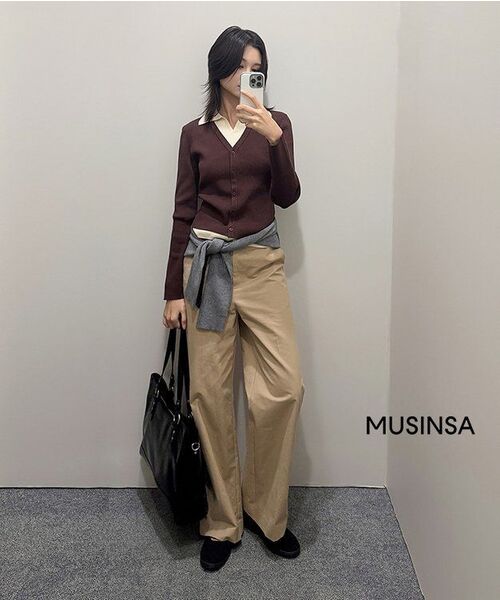 MUSINSA STANDARD WOMAN（ムシンサスタンダードウーマン）の「ウィメンズグライドショルダーバッグ[ブラック]（ショルダーバッグ・レディース・その他・FREE）」の15枚目の写真