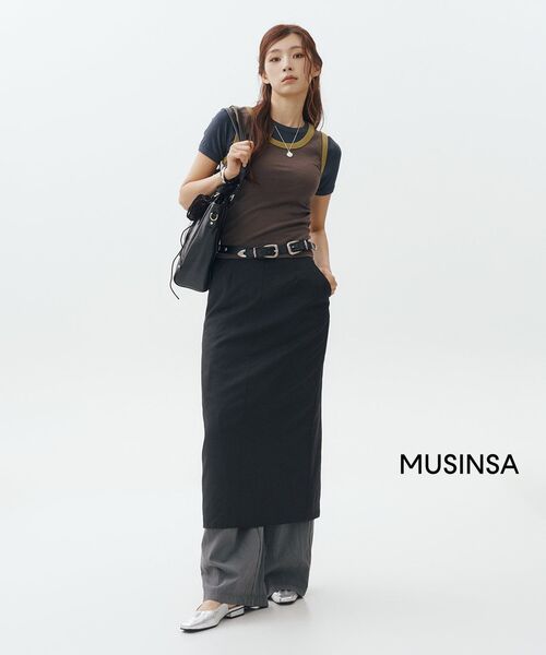MUSINSA STANDARD WOMAN（ムシンサスタンダードウーマン）の「ウィメンズグライドショルダーバッグ[ブラック]（ショルダーバッグ・レディース・その他・FREE）」の18枚目の写真