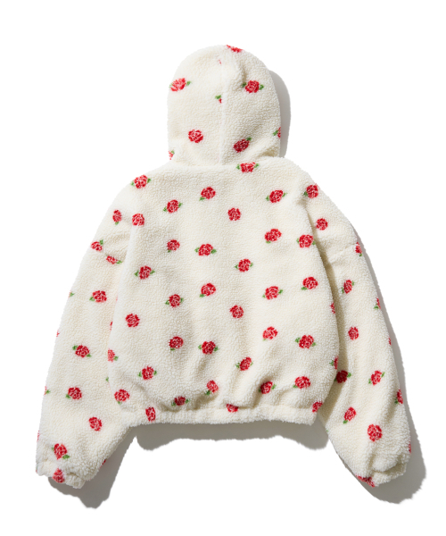 YOUHEE(ユヒ)の「REVERSIBLE ROSE PATTERN HOOD JUMPER IVORY(ブルゾン・レディース・その他・FREE)」の8枚目の写真
