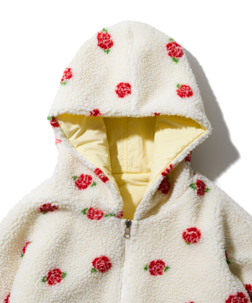 YOUHEE(ユヒ)の「REVERSIBLE ROSE PATTERN HOOD JUMPER IVORY(ブルゾン・レディース・その他・FREE)」の13枚目の写真
