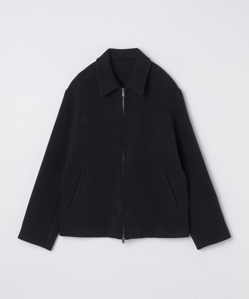 SHIPS（シップス）の「SHIPS: メルトン ジップ ブルゾン（ブルゾン・メンズ・チャコールグレー/キャメル/ネイビー・MEDIUM/LARGE/X-LARGE/SMALL）」の2枚目の写真