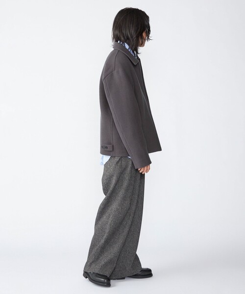 SHIPS（シップス）の「SHIPS: メルトン ジップ ブルゾン（ブルゾン・メンズ・チャコールグレー/キャメル/ネイビー・MEDIUM/LARGE/X-LARGE/SMALL）」の6枚目の写真