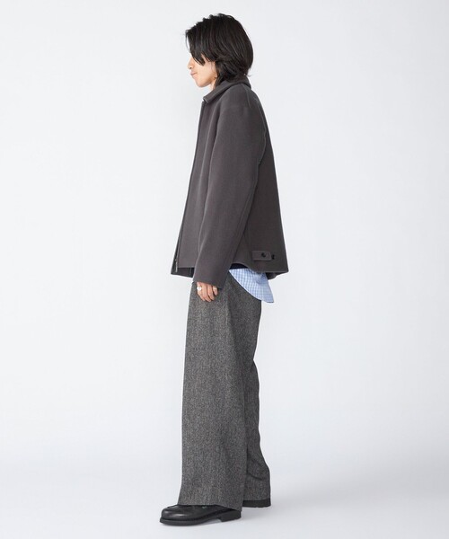 SHIPS（シップス）の「SHIPS: メルトン ジップ ブルゾン（ブルゾン・メンズ・チャコールグレー/キャメル/ネイビー・MEDIUM/LARGE/X-LARGE/SMALL）」の8枚目の写真