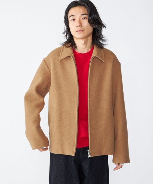 SHIPS（シップス）の「SHIPS: メルトン ジップ ブルゾン（ブルゾン・メンズ・チャコールグレー/キャメル/ネイビー・MEDIUM/LARGE/X-LARGE/SMALL）」の13枚目の写真