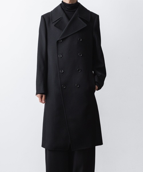 ato（アトウ）の「DOUBLE BREASTED  COAT（ピーコート・メンズ・ブラック/アッシュブラウン・44/46/48）」の3枚目の写真