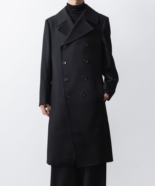 ato（アトウ）の「DOUBLE BREASTED  COAT（ピーコート・メンズ・ブラック/アッシュブラウン・44/46/48）」の5枚目の写真
