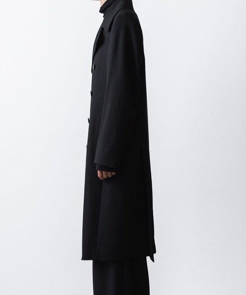 ato（アトウ）の「DOUBLE BREASTED  COAT（ピーコート・メンズ・ブラック/アッシュブラウン・44/46/48）」の6枚目の写真