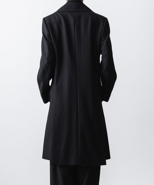 ato（アトウ）の「DOUBLE BREASTED  COAT（ピーコート・メンズ・ブラック/アッシュブラウン・44/46/48）」の7枚目の写真