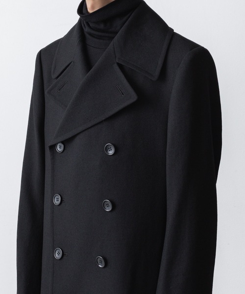 ato（アトウ）の「DOUBLE BREASTED  COAT（ピーコート・メンズ・ブラック/アッシュブラウン・44/46/48）」の8枚目の写真