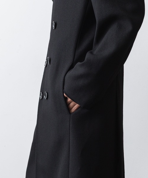 ato（アトウ）の「DOUBLE BREASTED  COAT（ピーコート・メンズ・ブラック/アッシュブラウン・44/46/48）」の10枚目の写真