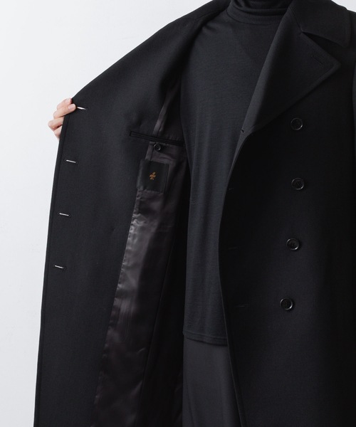 ato（アトウ）の「DOUBLE BREASTED  COAT（ピーコート・メンズ・ブラック/アッシュブラウン・44/46/48）」の12枚目の写真