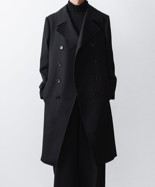 ato（アトウ）の「DOUBLE BREASTED  COAT（ピーコート・メンズ・ブラック/アッシュブラウン・44/46/48）」の13枚目の写真