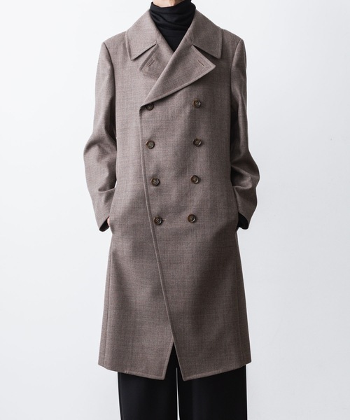 ato（アトウ）の「DOUBLE BREASTED  COAT（ピーコート・メンズ・ブラック/アッシュブラウン・44/46/48）」の16枚目の写真