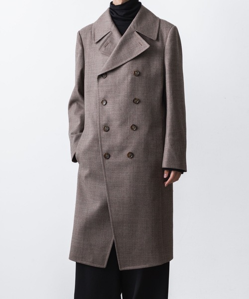 ato（アトウ）の「DOUBLE BREASTED  COAT（ピーコート・メンズ・ブラック/アッシュブラウン・44/46/48）」の18枚目の写真
