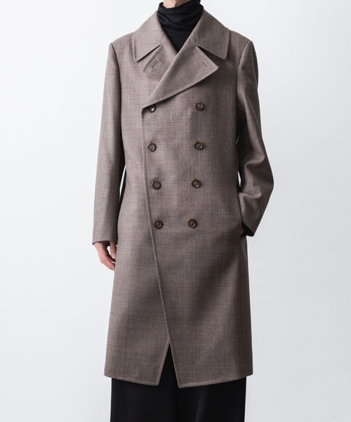 ato（アトウ）の「DOUBLE BREASTED  COAT（ピーコート・メンズ・ブラック/アッシュブラウン・44/46/48）」の19枚目の写真