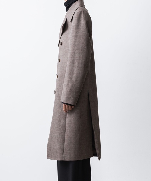 ato（アトウ）の「DOUBLE BREASTED  COAT（ピーコート・メンズ・ブラック/アッシュブラウン・44/46/48）」の20枚目の写真