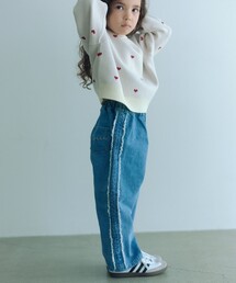 green label relaxing | フリンジデザイン デニム パンツ / キッズ 100cm-160cm(デニムパンツ)