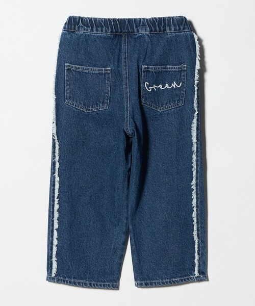 green label relaxing（グリーンレーベルリラクシング）の「フリンジデザイン デニム パンツ / キッズ  100cm-160cm（デニムパンツ・キッズ・コバルトブルー/ライトブルー・150cm/140cm/160cm/120cm/130cm/100cm/110cm）」の14枚目の写真