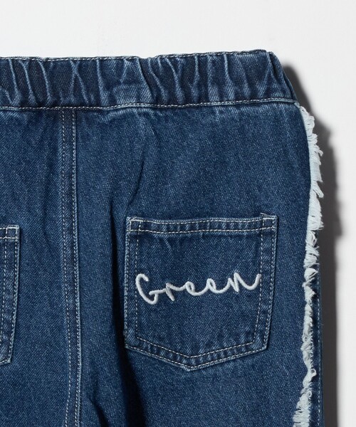 green label relaxing（グリーンレーベルリラクシング）の「フリンジデザイン デニム パンツ / キッズ  100cm-160cm（デニムパンツ・キッズ・コバルトブルー/ライトブルー・150cm/140cm/160cm/120cm/130cm/100cm/110cm）」の16枚目の写真