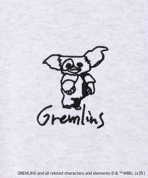 Bleu Bleuet（ブルーブルーエ）の「グレムリン刺繍トレーナー（スウェット・レディース・ライトグレー/ネイビー・M）」の20枚目の写真