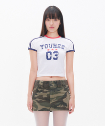 YOUHEE VINTAGE GRAPHIC JERSEY T-SHIRT WHITE