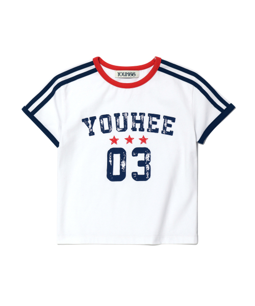 YOUHEE(ユヒ)の「YOUHEE VINTAGE GRAPHIC JERSEY T-SHIRT WHITE(Tシャツ/カットソー・レディース・その他・FREE)」の2枚目の写真