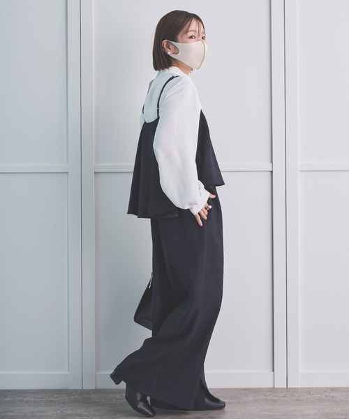 Sirin(シリン)の「≪人気インフルエンサー cahoさんコラボ≫ パウダーツイルドレープオールインワン【2サイズ展開】(つなぎ/オールインワン・レディース・ネイビー/チャコールグレー/ブラック系その他・SMALL/X-SMALL)」の21枚目の写真