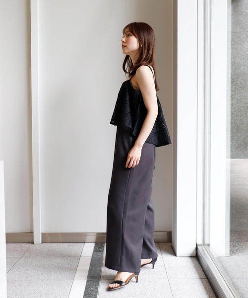Sirin(シリン)の「≪人気インフルエンサー cahoさんコラボ≫ パウダーツイルドレープオールインワン【2サイズ展開】(つなぎ/オールインワン・レディース・ネイビー/チャコールグレー/ブラック系その他・SMALL/X-SMALL)」の15枚目の写真