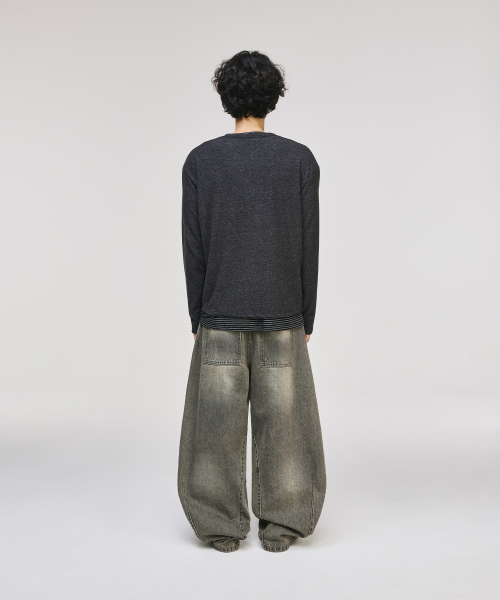 SIGNATURE（シグネチャ）の「ツイストカーブデニムパンツ[ウォッシュドカーキ]（デニムパンツ・レディース・その他・X-LARGE/LARGE/MEDIUM/SMALL）」の8枚目の写真