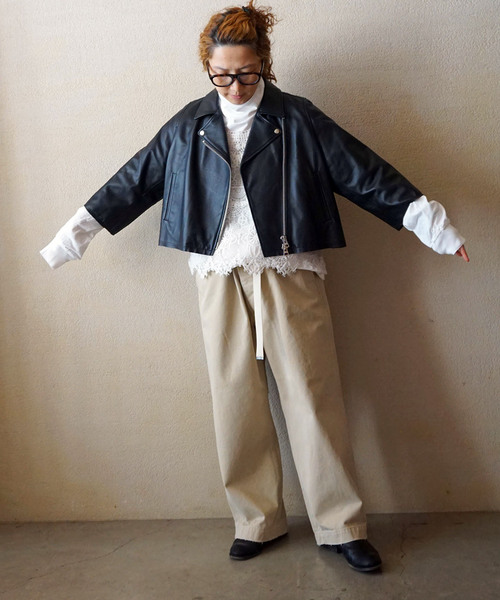 JOURNAL STANDARD LUXE（ジャーナルスタンダード　ラックス）の「ツイルスタンダードチノ（その他パンツ・レディース・ホワイト/ベージュ・SMALL/MEDIUM/LARGE）」の8枚目の写真