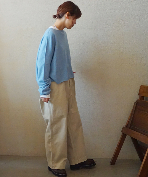 JOURNAL STANDARD LUXE（ジャーナルスタンダード　ラックス）の「ツイルスタンダードチノ（その他パンツ・レディース・ホワイト/ベージュ・SMALL/MEDIUM/LARGE）」の10枚目の写真