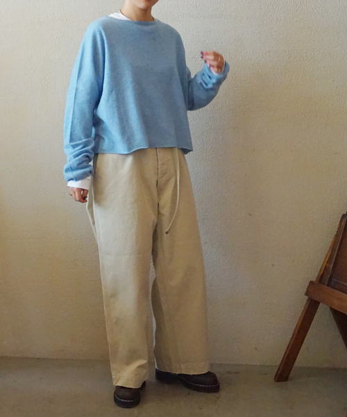 JOURNAL STANDARD LUXE（ジャーナルスタンダード　ラックス）の「ツイルスタンダードチノ（その他パンツ・レディース・ホワイト/ベージュ・SMALL/MEDIUM/LARGE）」の12枚目の写真