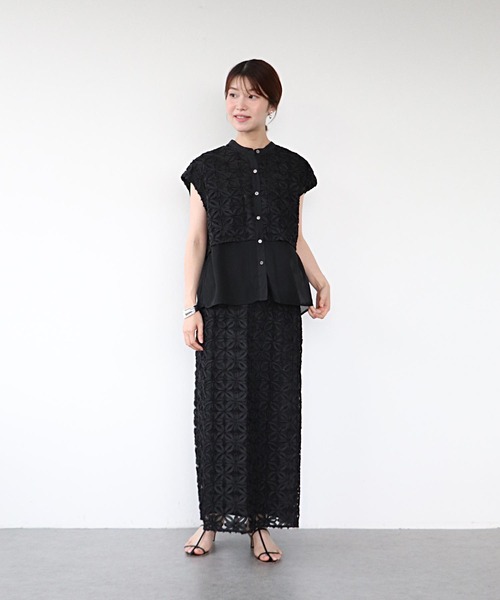 セール】フラワー刺繍ブラウス（シャツ/ブラウス）｜Jines（ジネス）の 