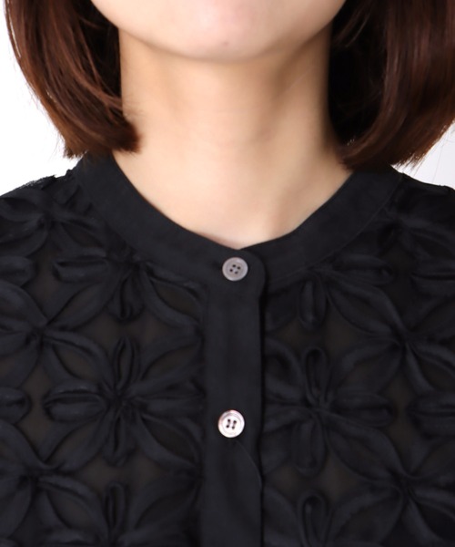セール】フラワー刺繍ブラウス（シャツ/ブラウス）｜Jines（ジネス）の 