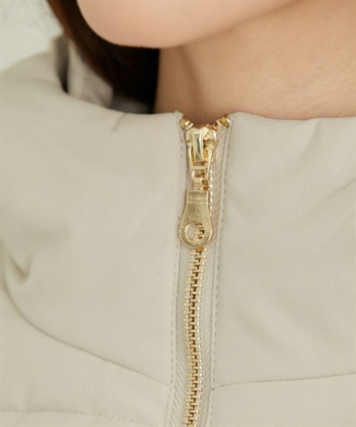 nissen（ニッセン）の「フード付ティア―ドペプラムファイバーダウンジャケット（ダウンジャケット/コート・レディース・ブラック/アイボリー・M/L）」の16枚目の写真