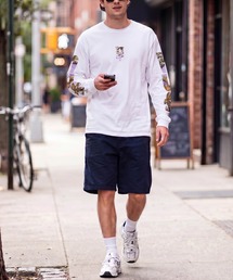 HUF（ハフ）の「【C-HUF2】【HUF×REALTREE/ハフ×リアルツリー】REALTREE MEGABLAST L/S TEE TS02549（Tシャツ/カットソー・メンズ）」
