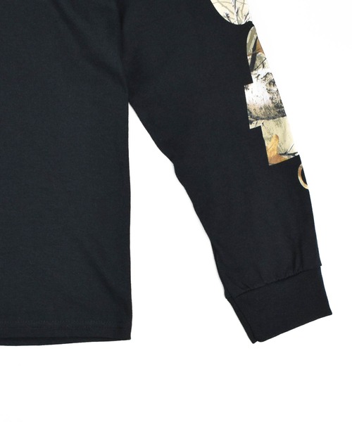 HUF(ハフ)の「【C-HUF2】【HUF×REALTREE/ハフ×リアルツリー】REALTREE MEGABLAST L/S TEE TS02549(Tシャツ/カットソー・メンズ・ホワイト/ブラック・SMALL/MEDIUM/LARGE/X-LARGE/XX-LARGE)」の4枚目の写真