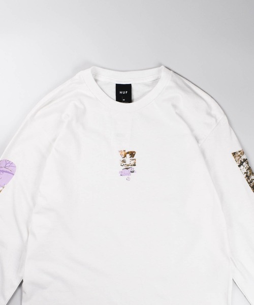 HUF(ハフ)の「【C-HUF2】【HUF×REALTREE/ハフ×リアルツリー】REALTREE MEGABLAST L/S TEE TS02549(Tシャツ/カットソー・メンズ・ホワイト/ブラック・SMALL/MEDIUM/LARGE/X-LARGE/XX-LARGE)」の11枚目の写真