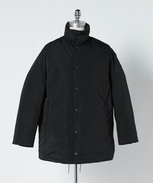 LOEFF（ロエフ）の「＜LOEFF＞タフタ スタンドカラー ダウンコート（その他アウター・レディース・オフホワイト/ブラック・0/1）」の2枚目の写真