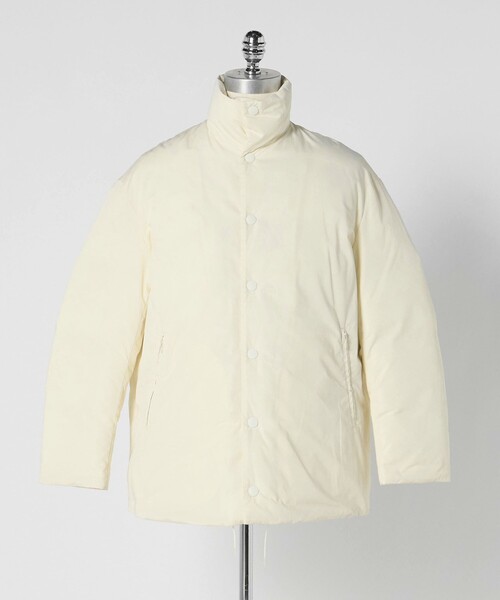 LOEFF（ロエフ）の「＜LOEFF＞タフタ スタンドカラー ダウンコート（その他アウター・レディース・オフホワイト/ブラック・0/1）」の3枚目の写真