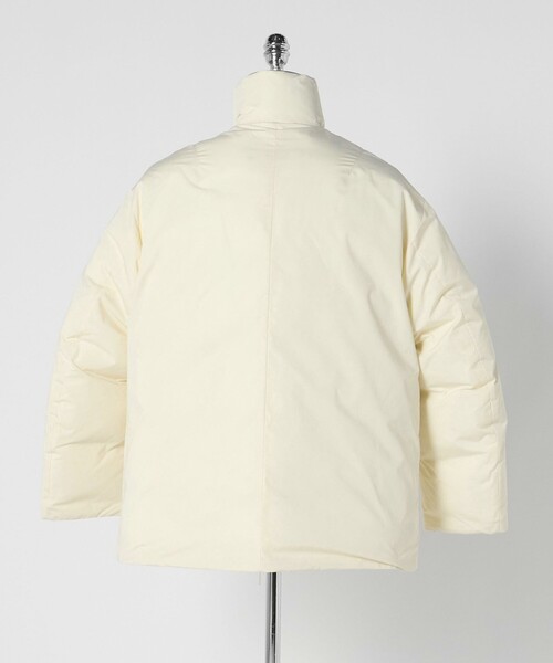 LOEFF（ロエフ）の「＜LOEFF＞タフタ スタンドカラー ダウンコート（その他アウター・レディース・オフホワイト/ブラック・0/1）」の4枚目の写真