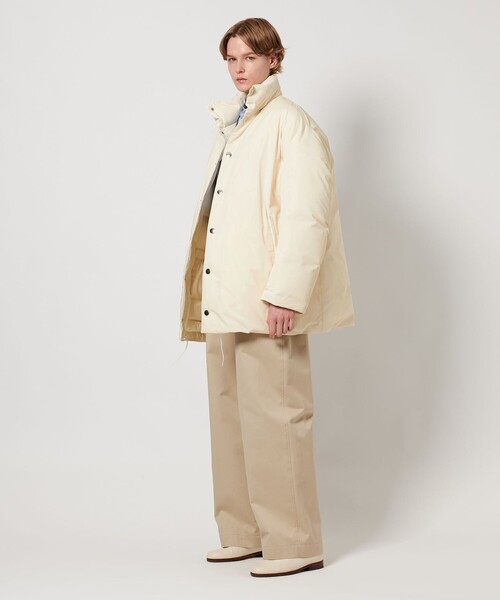 LOEFF（ロエフ）の「＜LOEFF＞タフタ スタンドカラー ダウンコート（その他アウター・レディース・オフホワイト/ブラック・0/1）」の20枚目の写真